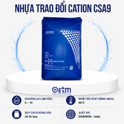 Nhựa trao đổi Cation CSA9